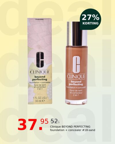 Clinique BEYOND PERFECTING foundation + concealer #18-sand