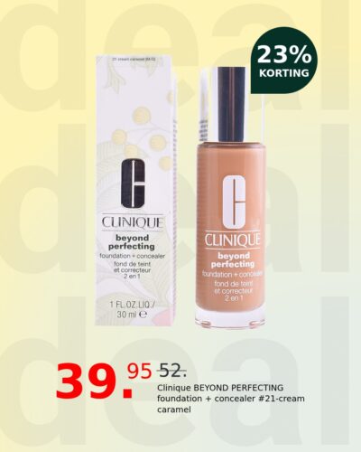 Clinique BEYOND PERFECTING foundation + concealer #21-cream caramel