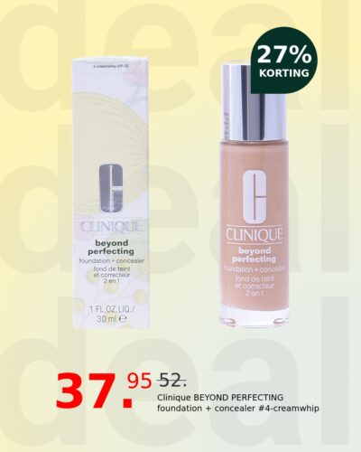 Clinique BEYOND PERFECTING foundation + concealer #4-creamwhip
