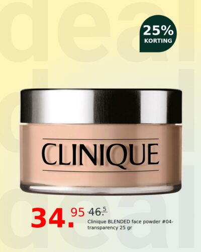 Clinique BLENDED face powder #04-transparency 25 gr