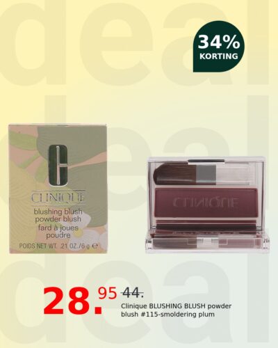 Clinique BLUSHING BLUSH powder blush #115-smoldering plum