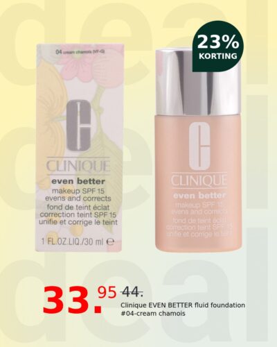 Clinique EVEN BETTER fluid foundation #04-cream chamois