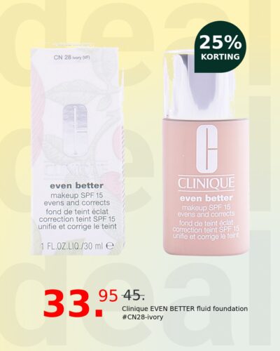 Clinique EVEN BETTER fluid foundation #CN28-ivory