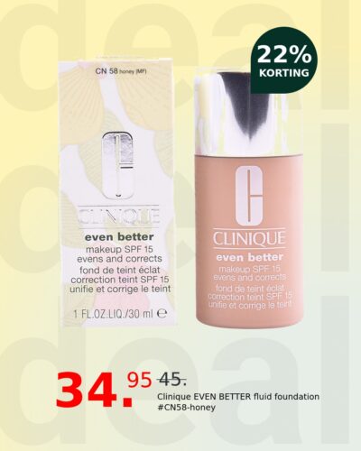Clinique EVEN BETTER fluid foundation #CN58-honey
