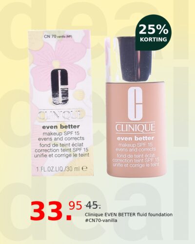 Clinique EVEN BETTER fluid foundation #CN70-vanilla