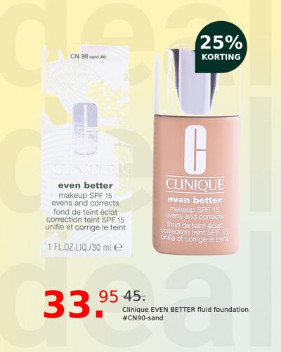 Clinique EVEN BETTER fluid foundation #CN90-sand