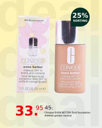 Clinique EVEN BETTER fluid foundation #WN46-golden neutral