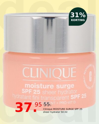 Clinique MOISTURE SURGE SPF 25 sheer hydrator 50 ml