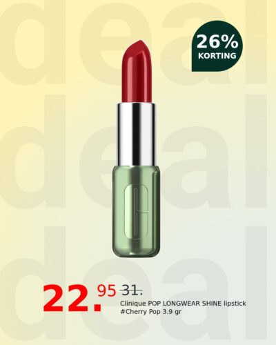 Clinique POP LONGWEAR SHINE lipstick #Cherry Pop 3.9 gr