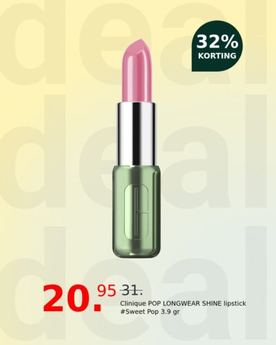 Clinique POP LONGWEAR SHINE lipstick #Sweet Pop 3.9 gr