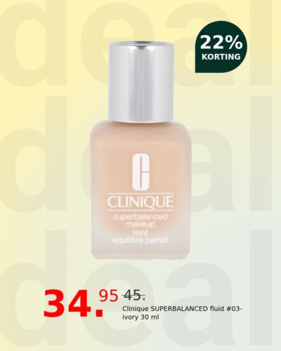 Clinique SUPERBALANCED fluid #03-ivory 30 ml