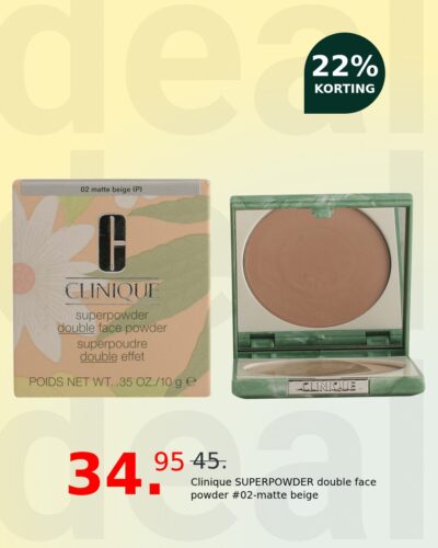 Clinique SUPERPOWDER double face powder #02-matte beige