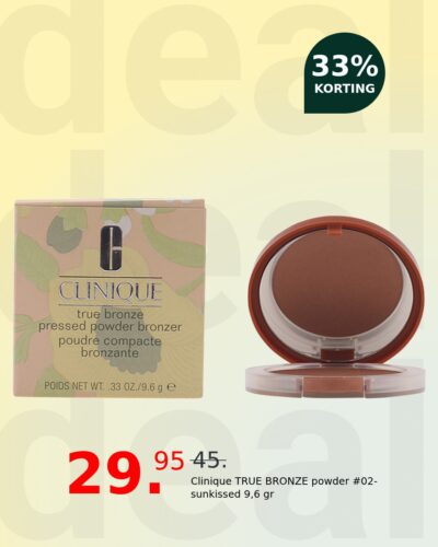 Clinique TRUE BRONZE powder #02-sunkissed 9,6 gr
