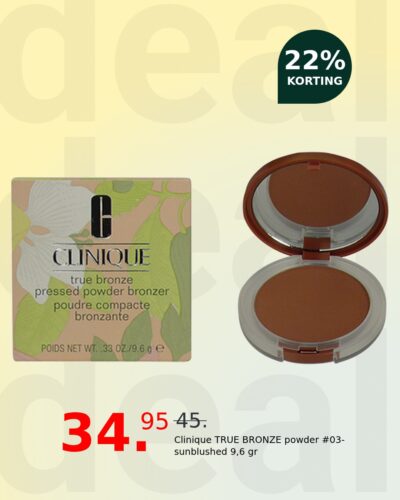 Clinique TRUE BRONZE powder #03-sunblushed 9,6 gr