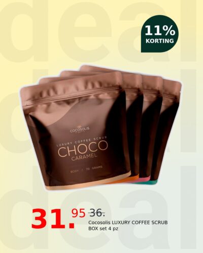 Cocosolis LUXURY COFFEE SCRUB BOX set 4 pz
