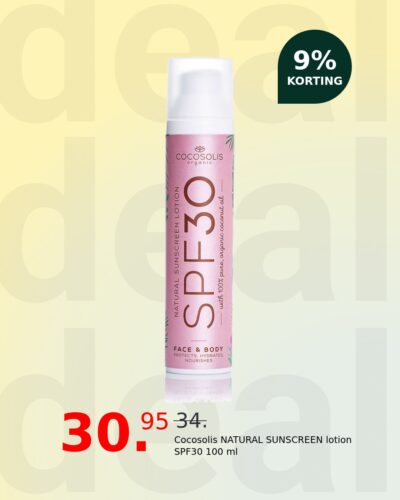 Cocosolis NATURAL SUNSCREEN lotion SPF30 100 ml
