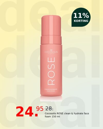 Cocosolis ROSE clean & hydrate face foam 150 ml