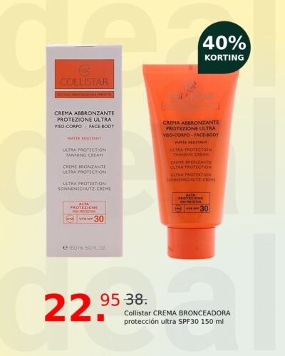 Collistar CREMA BRONCEADORA protección ultra SPF30 150 ml