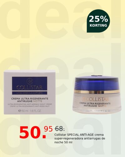 Collistar SPECIAL ANTI-AGE crema super-regeneradora antiarrugas de noche 50 ml