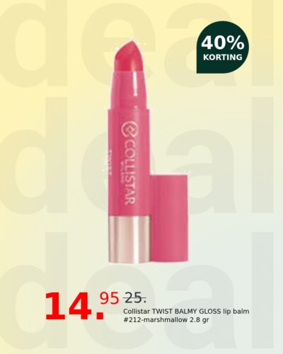 Collistar TWIST BALMY GLOSS lip balm #212-marshmallow 2.8 gr