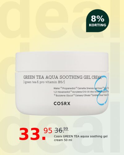 Cosrx GREEN TEA aqusa soothing gel cream 50 ml