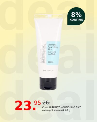 Cosrx ULTIMATE NOURISHING RICE overnight spa mask 60 g