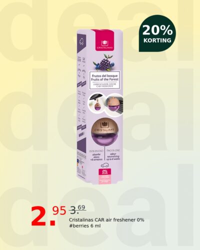 Cristalinas CAR air freshener 0% #berries 6 ml