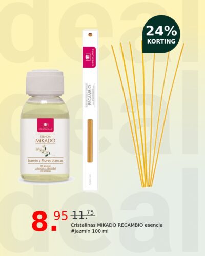 Cristalinas MIKADO RECAMBIO esencia #jazmín 100 ml