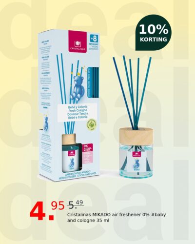Cristalinas MIKADO air freshener 0% #baby and cologne 35 ml