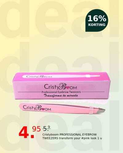 Cristyboom PROFESSIONAL EYEBROW TWEEZERS transform your #pink look 1 u