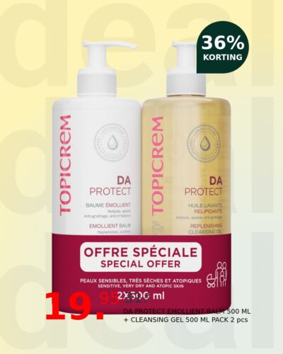 DA PROTECT EMOLLIENT BALM 500 ML + CLEANSING GEL 500 ML PACK 2 pcs
