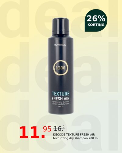 DECODE TEXTURE FRESH AIR texturizing dry shampoo 200 ml