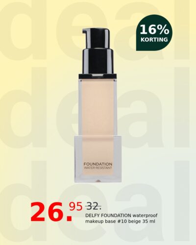 DELFY FOUNDATION waterproof makeup base #10 beige 35 ml