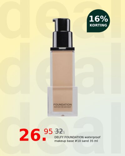 DELFY FOUNDATION waterproof makeup base #10 sand 35 ml
