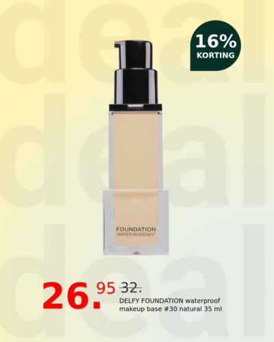 DELFY FOUNDATION waterproof makeup base #30 natural 35 ml