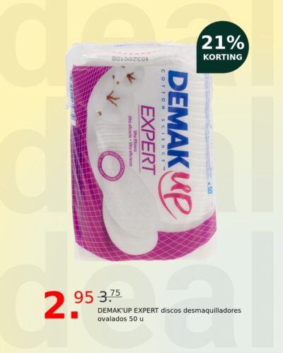 DEMAK'UP EXPERT discos desmaquilladores ovalados 50 u