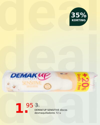 DEMAK'UP SENSITIVE discos desmaquilladores 72 u