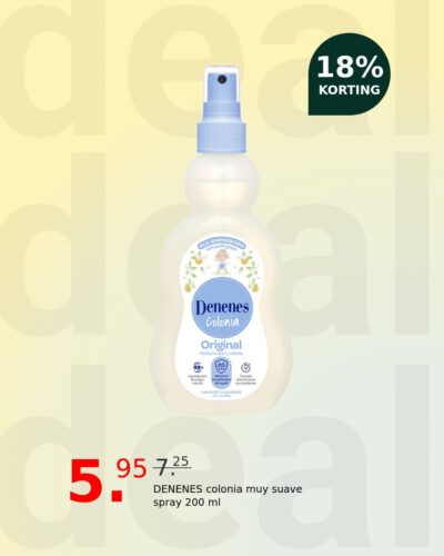 DENENES colonia muy suave spray 200 ml