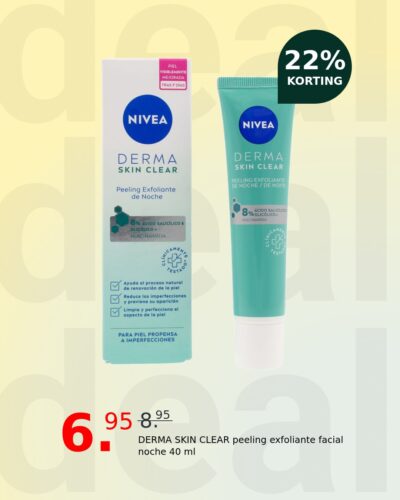 DERMA SKIN CLEAR peeling exfoliante facial noche 40 ml