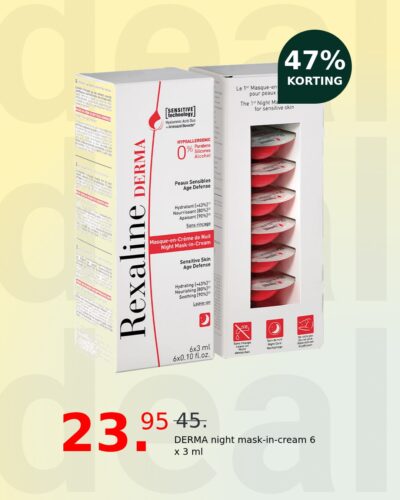 DERMA night mask-in-cream 6 x 3 ml