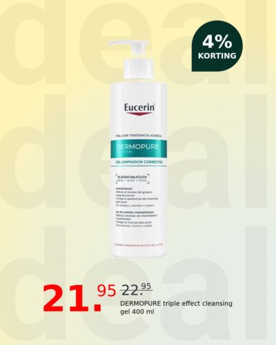 DERMOPURE triple effect cleansing gel 400 ml