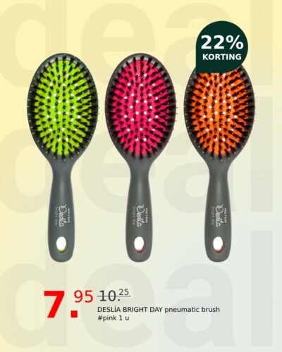 DESLÍA BRIGHT DAY pneumatic brush #pink 1 u