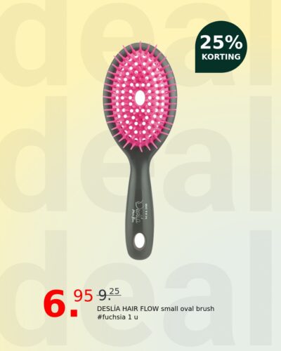 DESLÍA HAIR FLOW small oval brush #fuchsia 1 u
