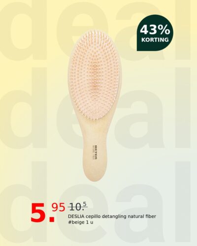 DESLIA cepillo detangling natural fiber #beige 1 u