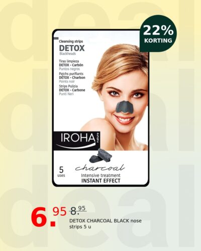 DETOX CHARCOAL BLACK nose strips 5 u