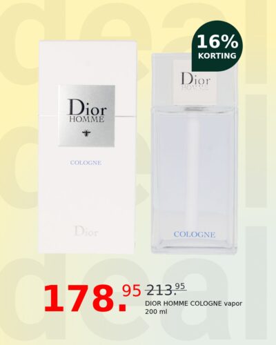 DIOR HOMME COLOGNE vapor 200 ml
