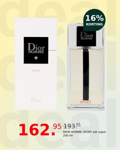 DIOR HOMME SPORT edt vapor 200 ml