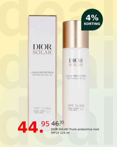DIOR SOLAR l'huile protectrice mist SPF15 125 ml