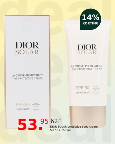 DIOR SOLAR protective body cream SPF50+ 150 ml