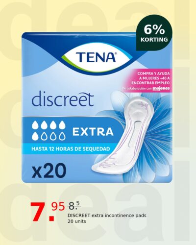 DISCREET extra incontinence pads 20 units